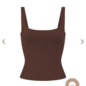 SKIMS shaping tank bikini top